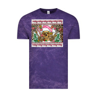 Cloud Purple pink skeleton  christmas Vintage Tee - AdoDesignShop