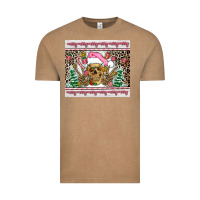Vintage Coffee pink skeleton  christmas Vintage Tee - AdoDesignShop