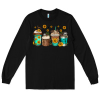 Black sloth coffee cups Long Sleeve Tee - Jasminsmagicworld