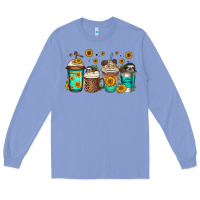 Colony Blue sloth coffee cups Long Sleeve Tee - Jasminsmagicworld