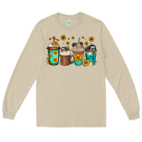 Mushroom sloth coffee cups Long Sleeve Tee - Jasminsmagicworld