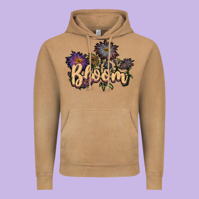 Bloom Vintage Hoodie Designed By Jahusdesignshop