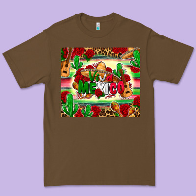 Viva Mexico Premium Tee Designed By Zillion Design Studio