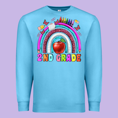 2 Nd Grade Premium Sweatshirt Designed By Bundleandbundleshop