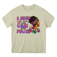 Mossy A queen will always turn pain into power Heavy Core Tee - RanaPortraitStore