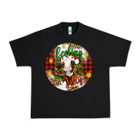 Black Christmas feeling jolly cow ornament Urban Heavy Tee - Artiststas