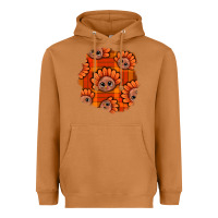 Meerkat Thanksgiving Turkey With Tartan Patch Heavyweight Hoodie - BundleAndBundleShop