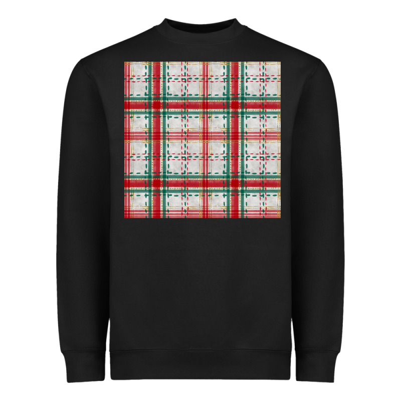Christmas Plaid Seamless Pattern Heavyweight Sweatshirt by BundleAndBundleShop | Teevron