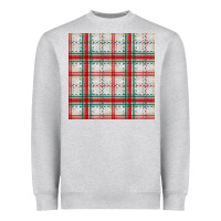 Heather Grey christmas plaid seamless pattern Heavyweight Sweatshirt - BundleAndBundleShop