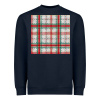 Navy christmas plaid seamless pattern Heavyweight Sweatshirt - BundleAndBundleShop