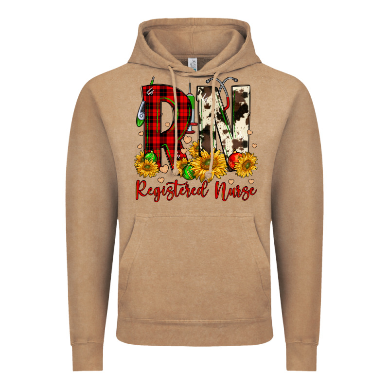 Christmas Rn Registered Nurse Vintage Hoodie by FaDigitalArtStudio | Teevron