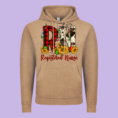 Christmas Rn Registered Nurse Vintage Hoodie Designed By Fadigitalartstudio