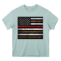 Arona thin red line American flag leopard Heavy Core Tee - Artiststas