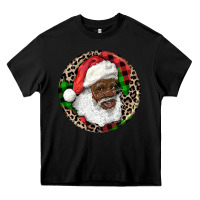 Black Afro Santa Christmas Heavy Core Tee - RanaPortraitStore