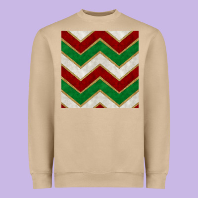 Christmas Stripes Seamless Pattern Heavyweight Sweatshirt Designed By Bundleandbundleshop