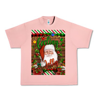 Salmon Christmas Feeling Jolly Santa Urban Heavy Tee - Artiststas