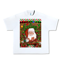 White Christmas Feeling Jolly Santa Urban Heavy Tee - Artiststas