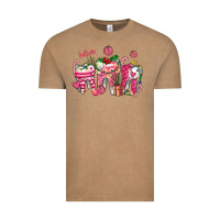 Vintage Coffee pink christmas teeth Vintage Tee - AdoDesignShop