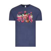 Vintage Denim pink christmas teeth Vintage Tee - AdoDesignShop