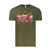 Vintage Olive pink christmas teeth Vintage Tee - AdoDesignShop