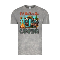 Cloud Rock i'd rather be camping Vintage Tee - JahusDesignShop