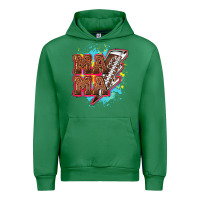 Emerald Mama Football lightning bolt Urban Hoodie - HowdyJamesFarm
