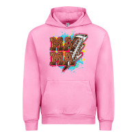 Fuchsia Pink Mama Football lightning bolt Urban Hoodie - HowdyJamesFarm