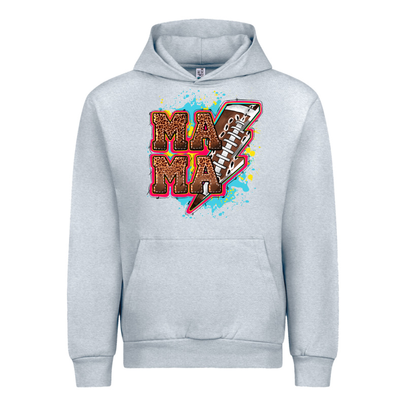Mama Football Lightning Bolt Urban Hoodie by HowdyJamesFarm | Teevron