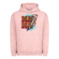 Pigment Salmon Mama Football lightning bolt Urban Hoodie - HowdyJamesFarm