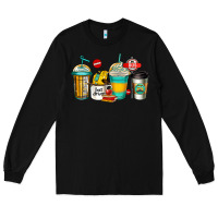 Black school bus driver coffee cups Long Sleeve Tee - Jasminsmagicworld