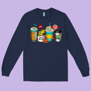 School Bus Driver Coffee Cups Long Sleeve Tee Designed By Jasminsmagicworld