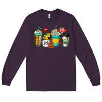 Plum school bus driver coffee cups Long Sleeve Tee - Jasminsmagicworld
