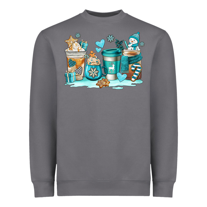 Winter Coffe Cups Heavyweight Sweatshirt by AdoDesignShop | Teevron