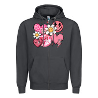 Smoke retro valentines day Zipper Hoodie - MaliasSmallBusiness