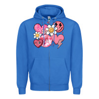 True Royal retro valentines day Zipper Hoodie - MaliasSmallBusiness