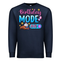 Navy Birthday Mode On Premium Sweatshirt - BundleAndBundleShop