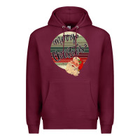 Burgundy retro merry christmas Premium Hoodie - Bettercallsaul