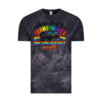 Cloud Black wishing all of the transphobes uncomfortable month Vintage Tee - Artiststas