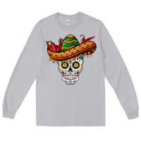Moon Dust cinco de mayo sombrero skull Long Sleeve Tee - BarkalooDesign