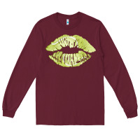 Burgundy tennis lips Long Sleeve Tee - AdoDesignShop