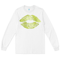 White tennis lips Long Sleeve Tee - AdoDesignShop