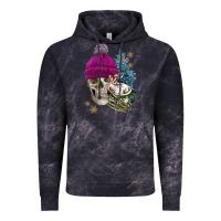 Cloud Black winter skeleton skull Vintage Hoodie - FaDigitalArtStudio