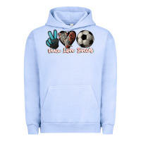 Pigment Grape Ice Peace love Soccer Urban Hoodie - HowdyJamesFarm