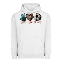 Pigment Lunar Rock Peace love Soccer Urban Hoodie - HowdyJamesFarm
