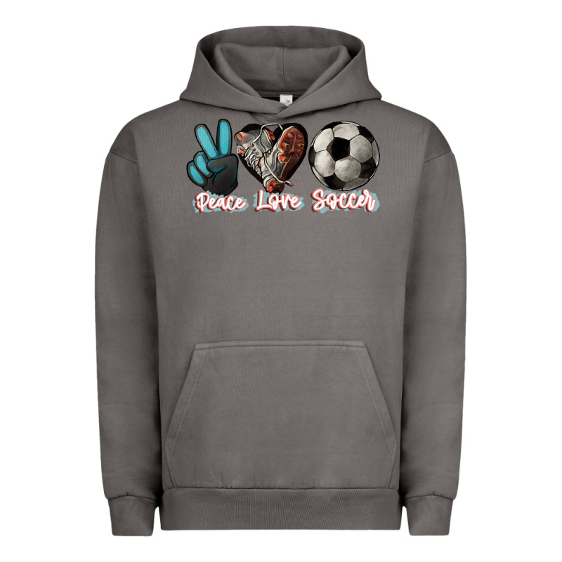 Peace Love Soccer Urban Hoodie by HowdyJamesFarm | Teevron