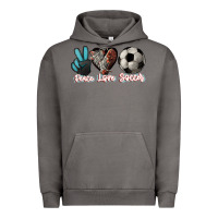 Pigment Tornado Peace love Soccer Urban Hoodie - HowdyJamesFarm