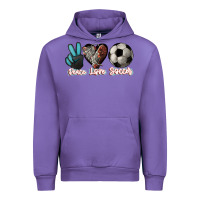 Tulip Peace love Soccer Urban Hoodie - HowdyJamesFarm