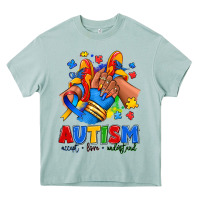 Arona Autism accept love understand afro girl sneakers Heavy Core Tee - RanaPortraitStore