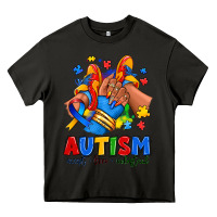 Asphalt Autism accept love understand afro girl sneakers Heavy Core Tee - RanaPortraitStore
