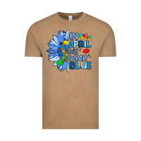 Vintage Coffee in april we wear blue sunflower Vintage Tee - Artiststas